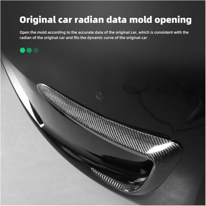 Teslula Carbon Fog Light Trim for Tesla Model 3/Y - Carbon Fiber Mods