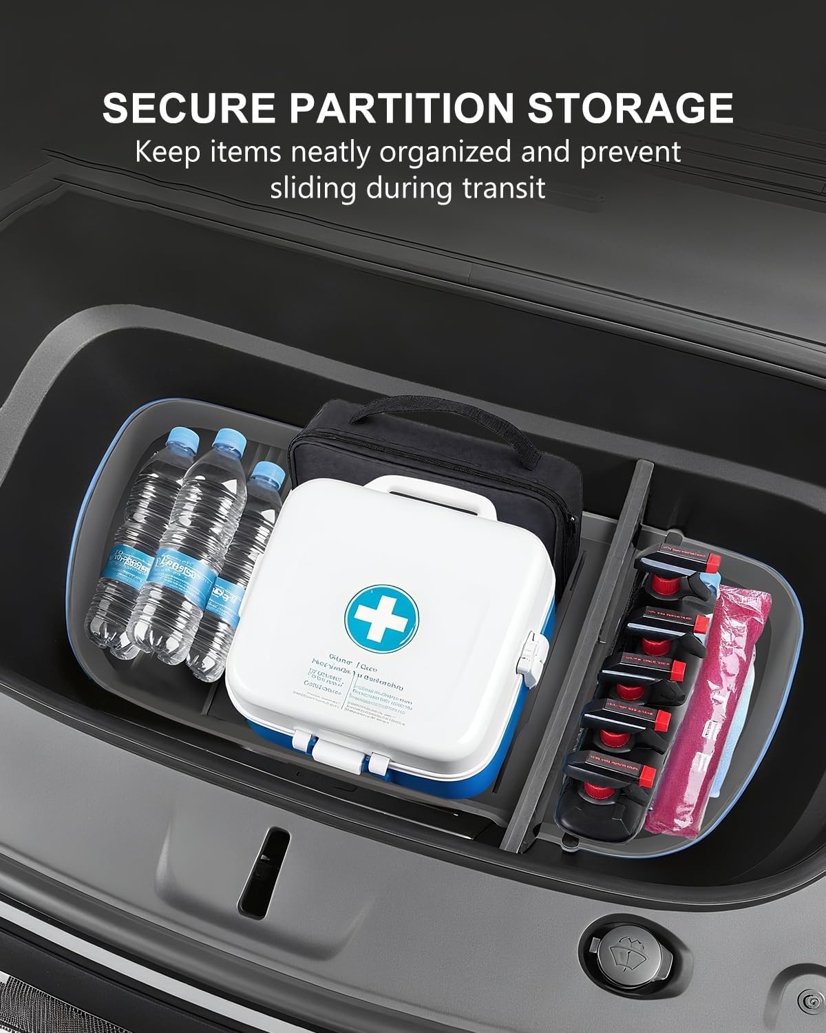 Teslula Front Trunk Organizer for Model Y Juniper-Storage Divider Set