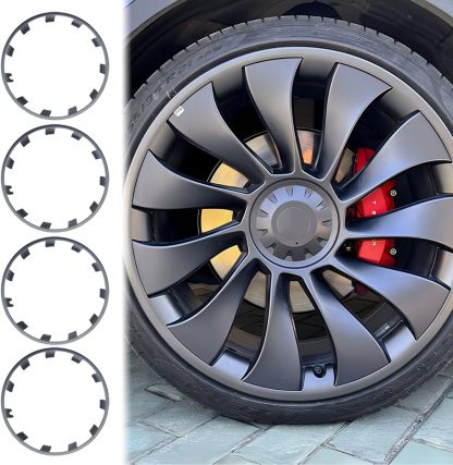 Teslula 20" Rim Protectors for Tesla Model Y Juniper - ABS Hub Caps (Set of 4)