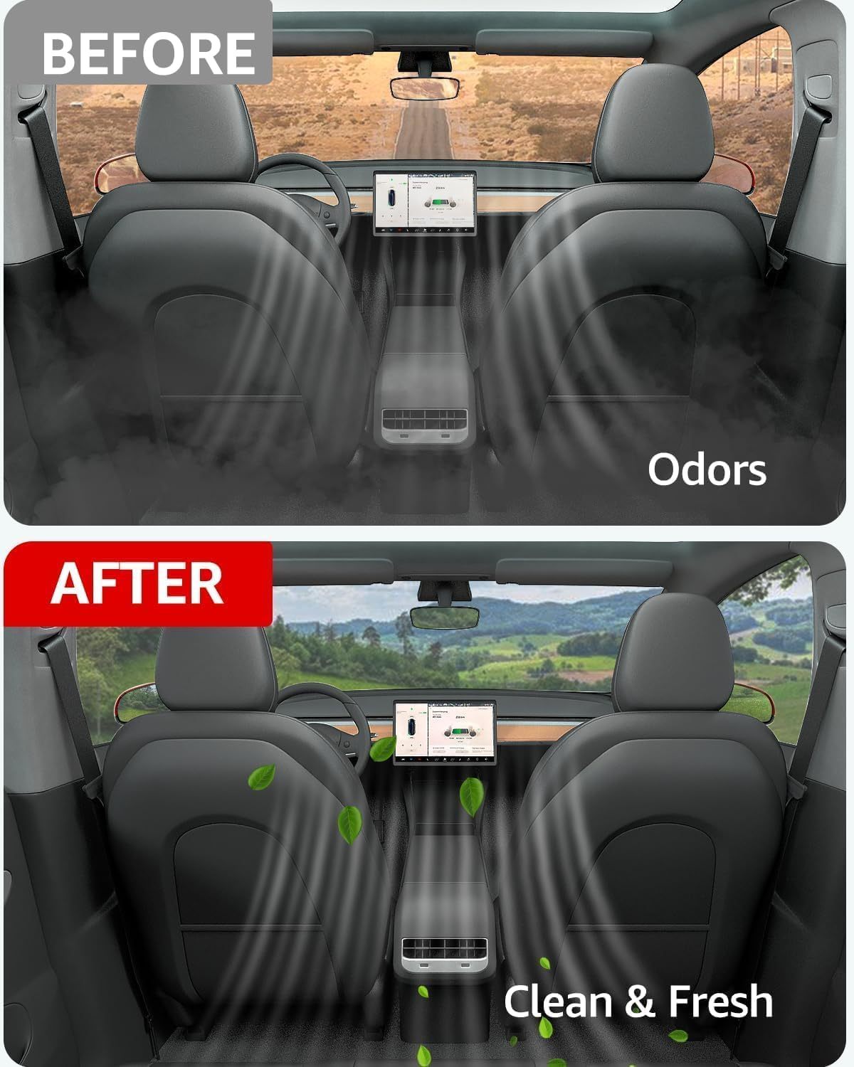 Teslula Cabin Air Filter for Tesla Model 3/Y - HEPA Carbon Replacement