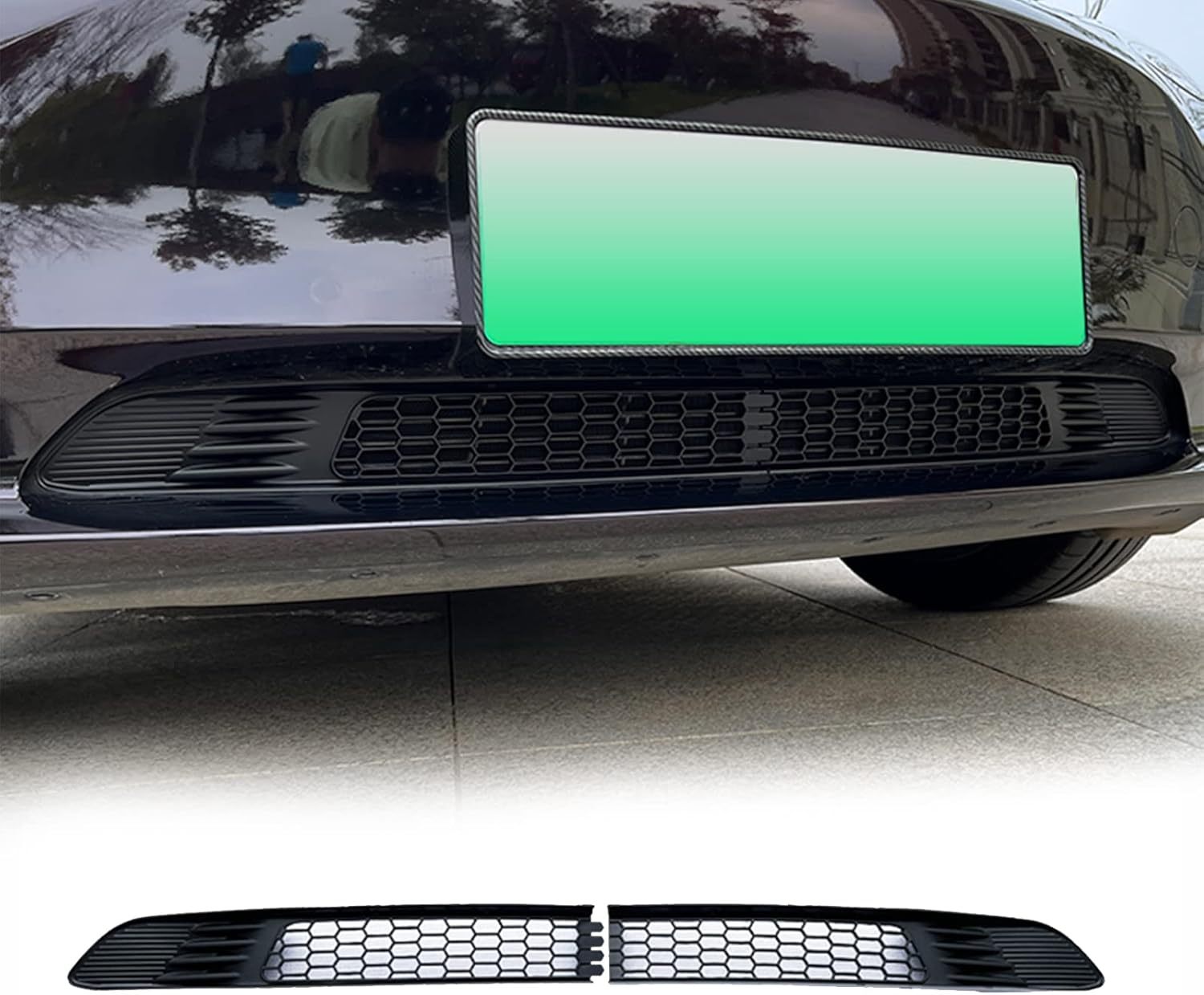 Teslula Front Bumper Grille Guard for Tesla Model 3/Y - Insect & Debris Protection
