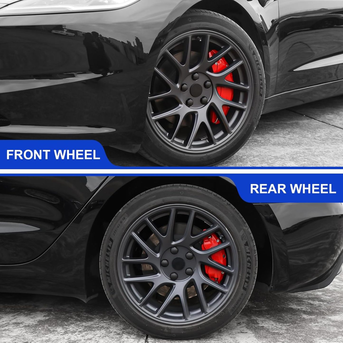 Teslula Brake Caliper Covers for Tesla Model 3/Highland-18/19"Wheels