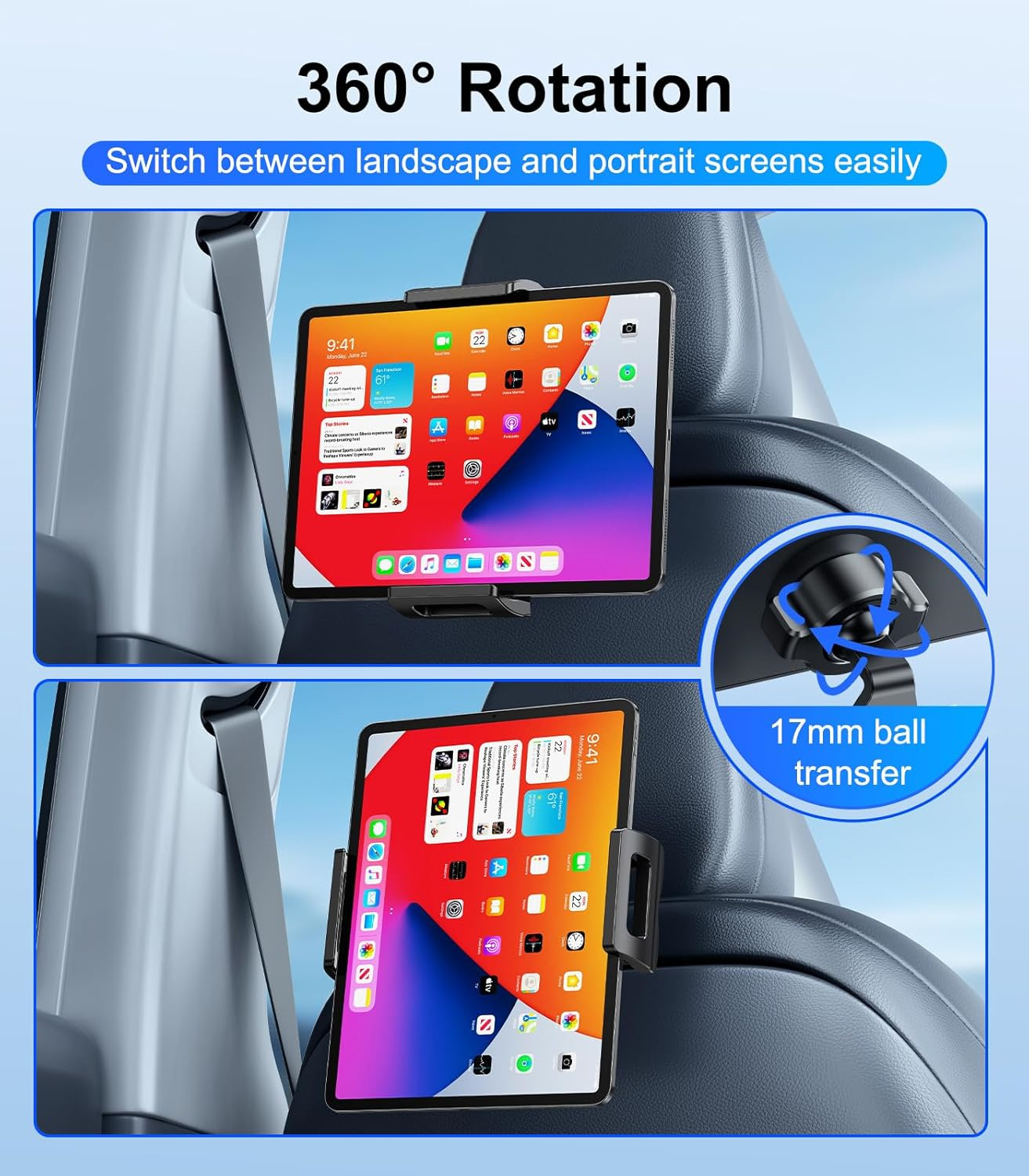 Teslula Seat Back Hook for Tesla - Tablet Holder & Bag Hooks