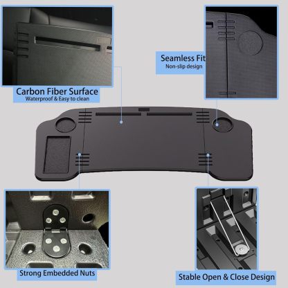 Teslula Foldable Car Desk for Tesla Model 3/Y - Laptop & Meal Tray