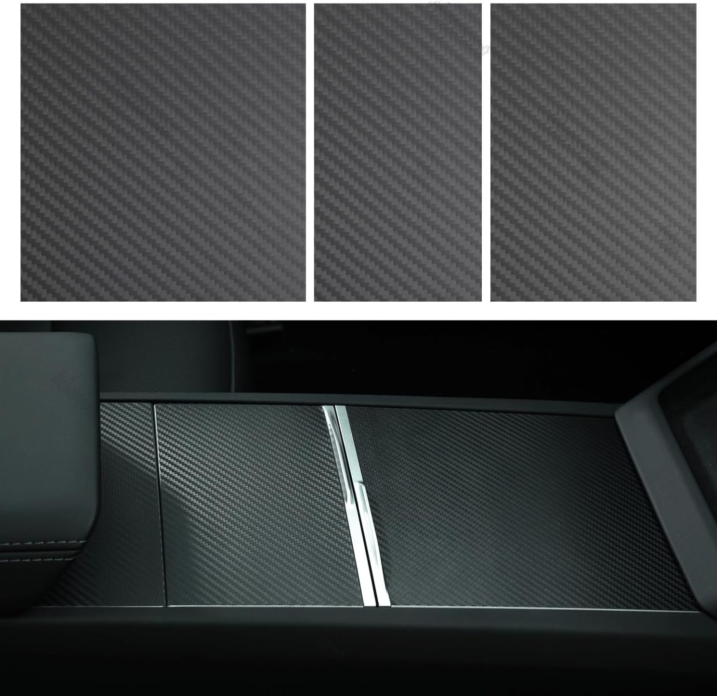 Teslula Real Carbon Console for Tesla Model 3 Highland - OEM Fit