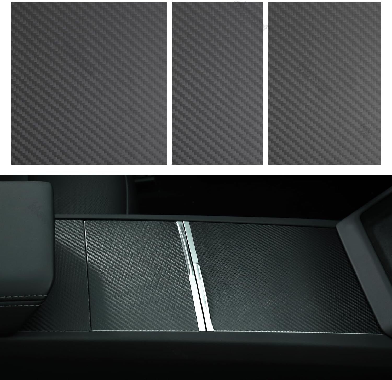 Teslula Real Carbon Console for Tesla Model 3 Highland - OEM Fit