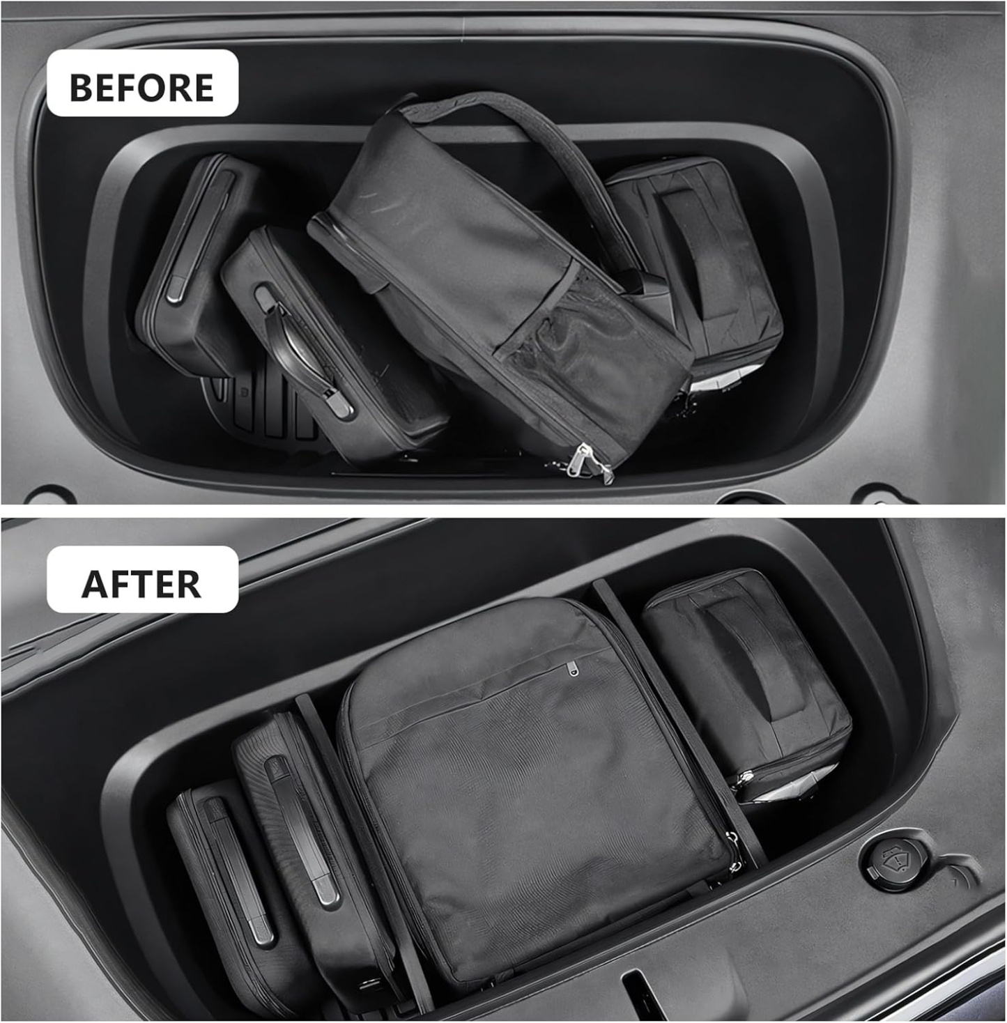 Teslula Front Trunk Organizer for Model Y Juniper-Storage Divider Set