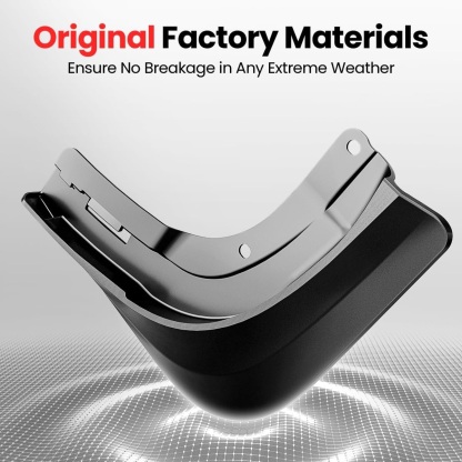 Teslula No-Drill Mud Flaps for Tesla Model 3/Y - OEM Fit All-Weather Protection