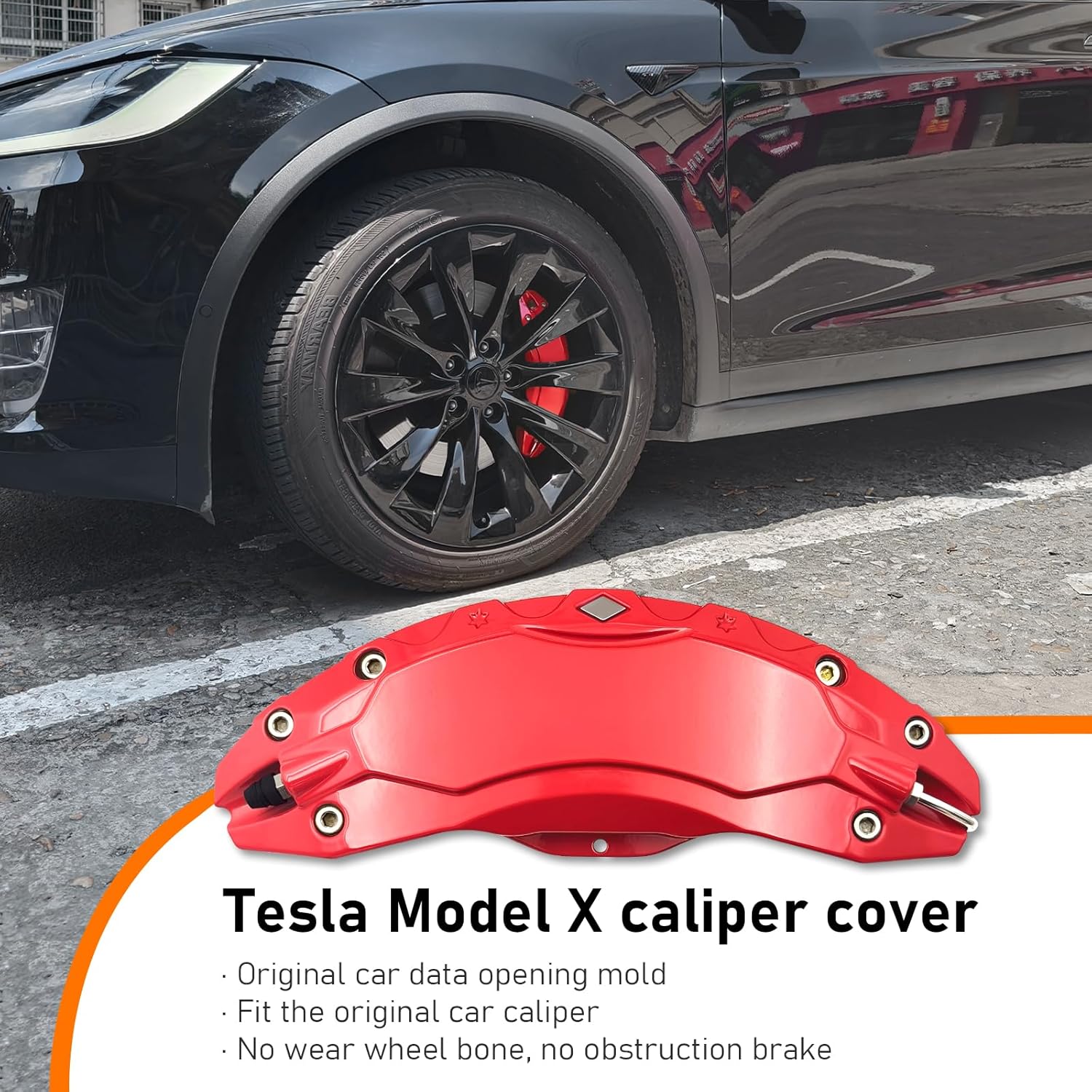 Teslula Aluminum Brake Caliper Covers for Tesla Model S/X 2018-2025