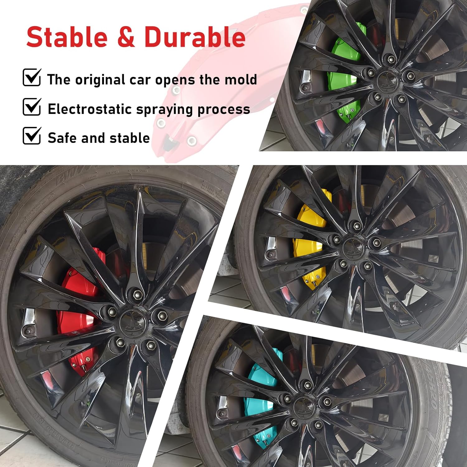 Teslula Aluminum Brake Caliper Covers for Tesla Model S/X 2018-2025