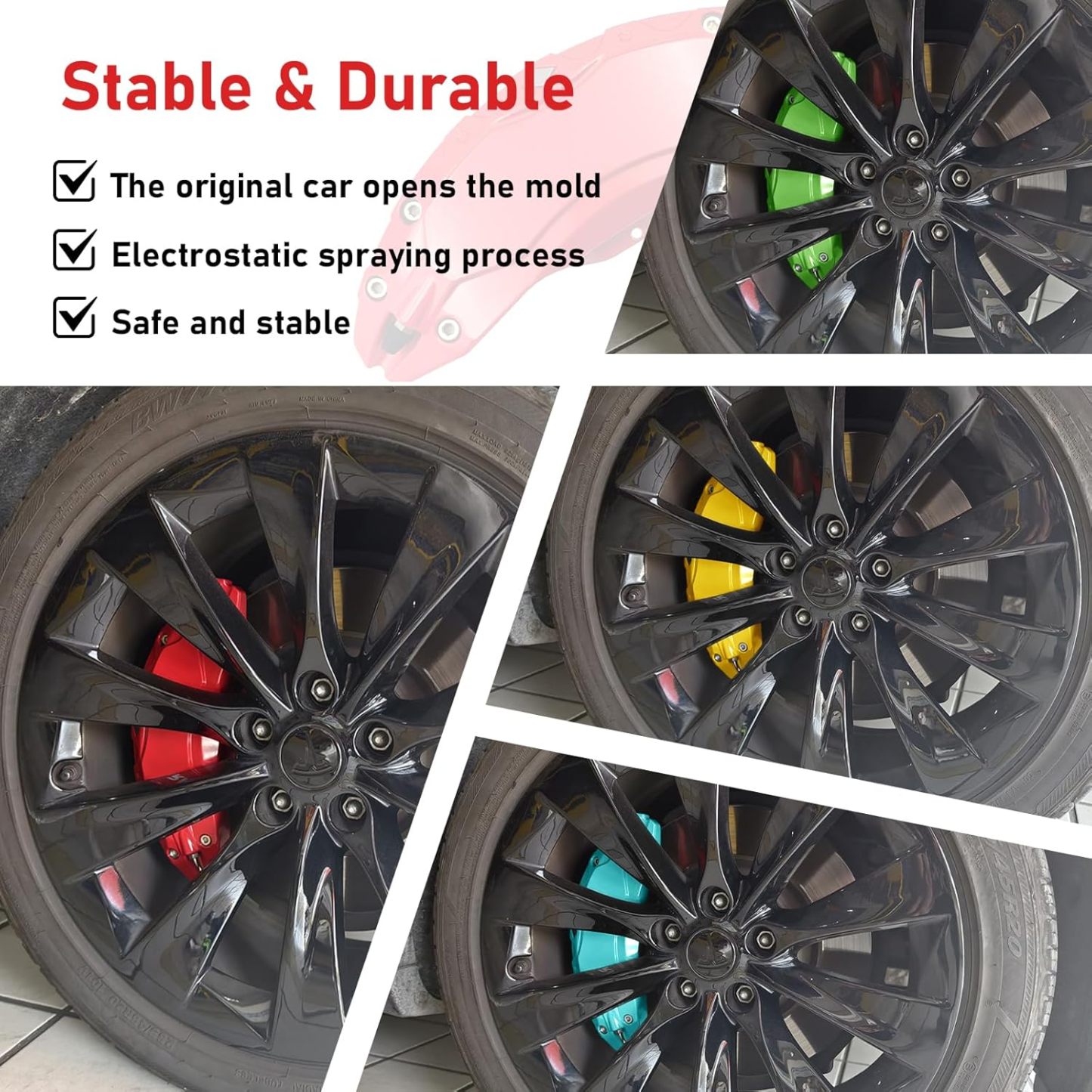 Teslula Aluminum Brake Caliper Covers for Tesla Model S/X 2018-2025