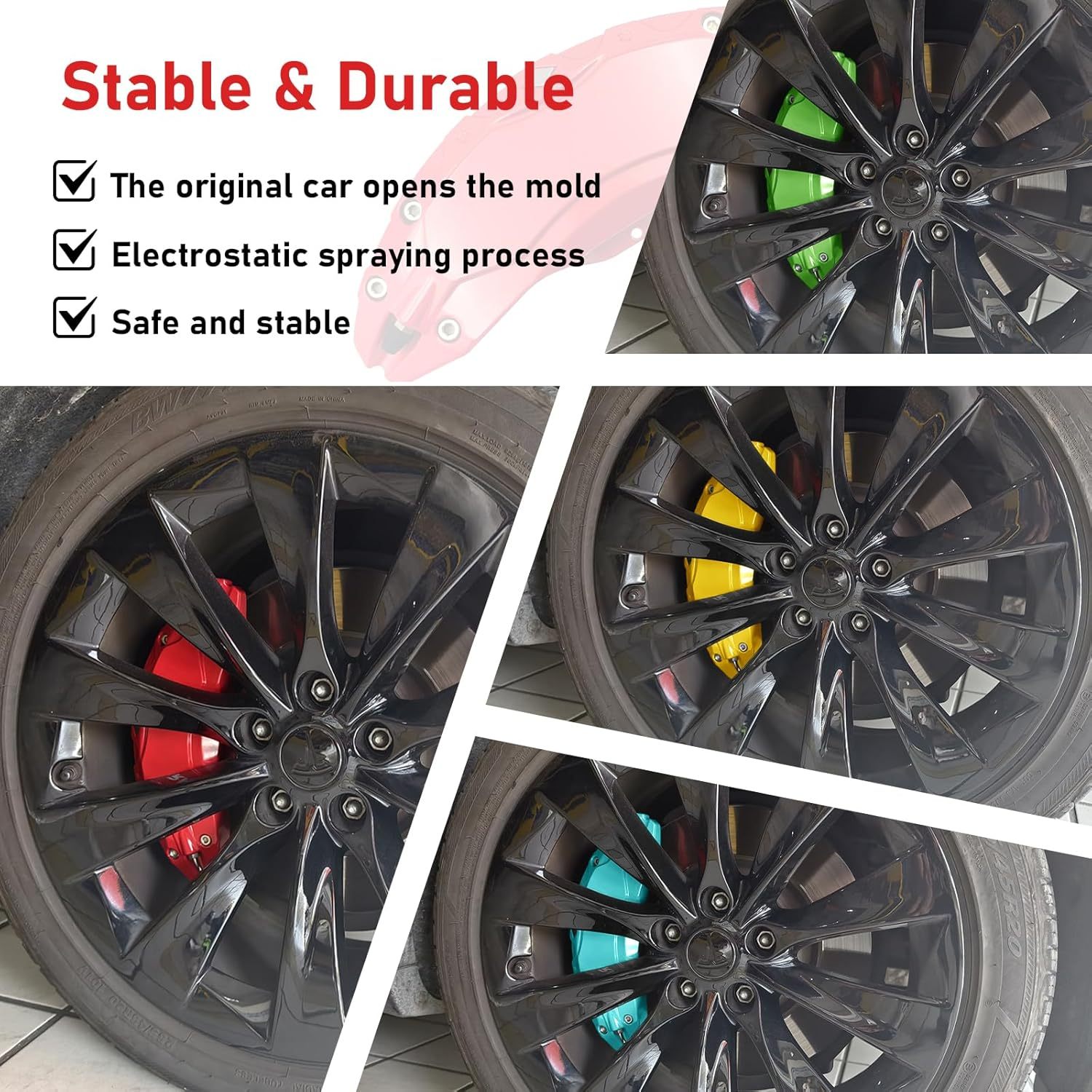 Teslula Aluminum Brake Caliper Covers for Tesla Model S/X 2018-2025