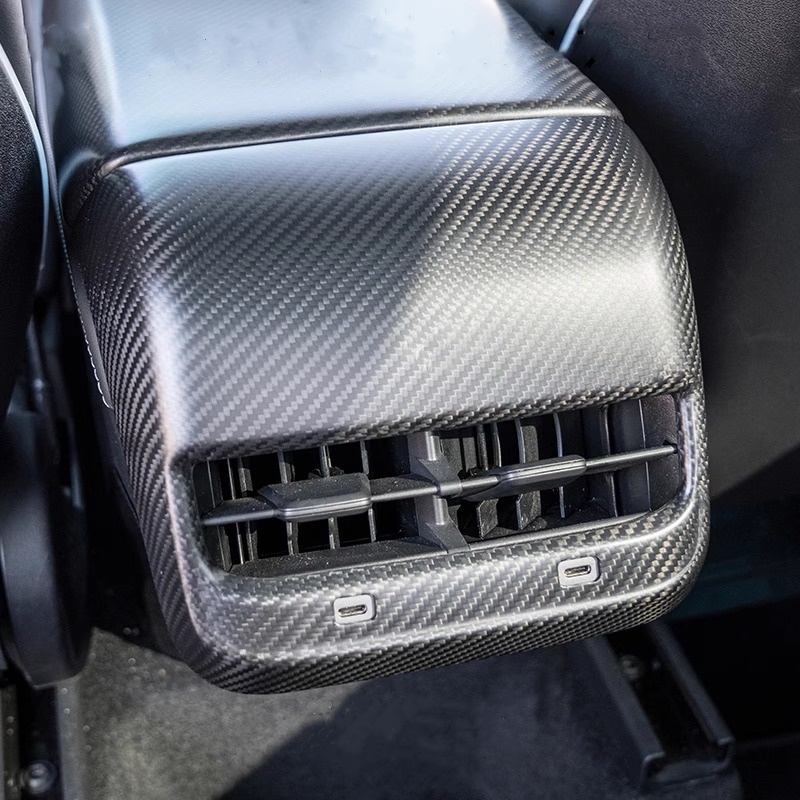Teslula Carbon Rear Vent Cover for Tesla Model3/Y - Carbon Fiber Mods