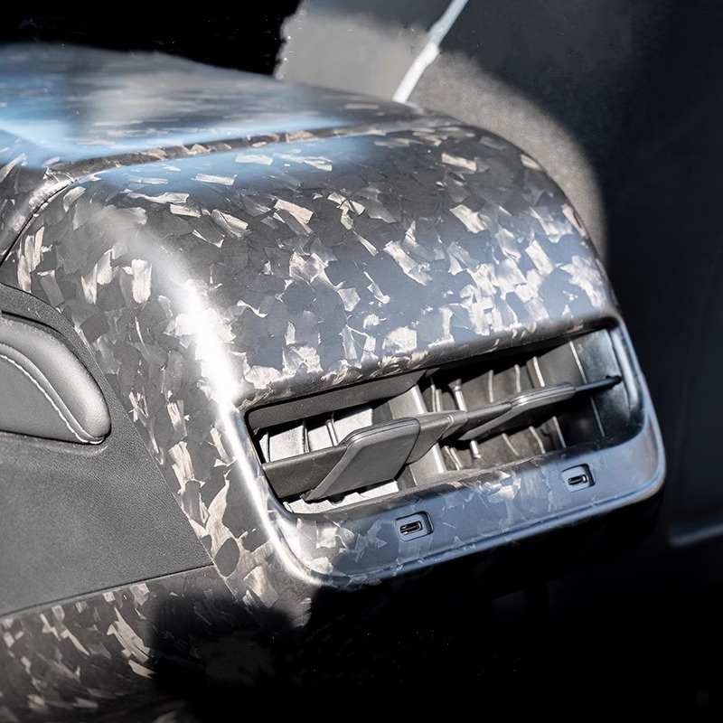 Teslula Carbon Rear Vent Cover for Tesla Model3/Y - Carbon Fiber Mods