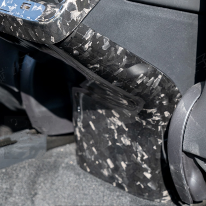 Teslula Model 3 / Y Backseat Center Console Base Cap-Carbon Fiber Mods