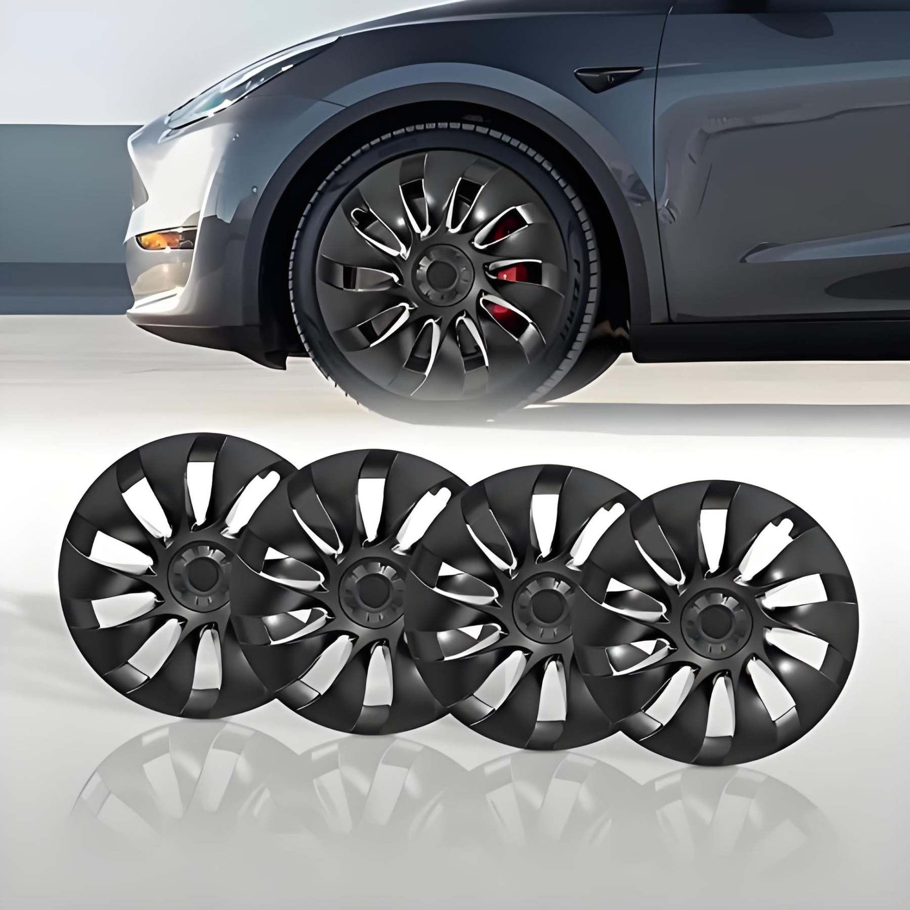 Teslula Blade Wheel Covers for Tesla Model 3/Y-Multi-Size Snap-On Set