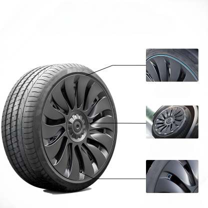Teslula 19″ 20″ Uberturbine/Gemini Wheel Covers for Tesla Model Y