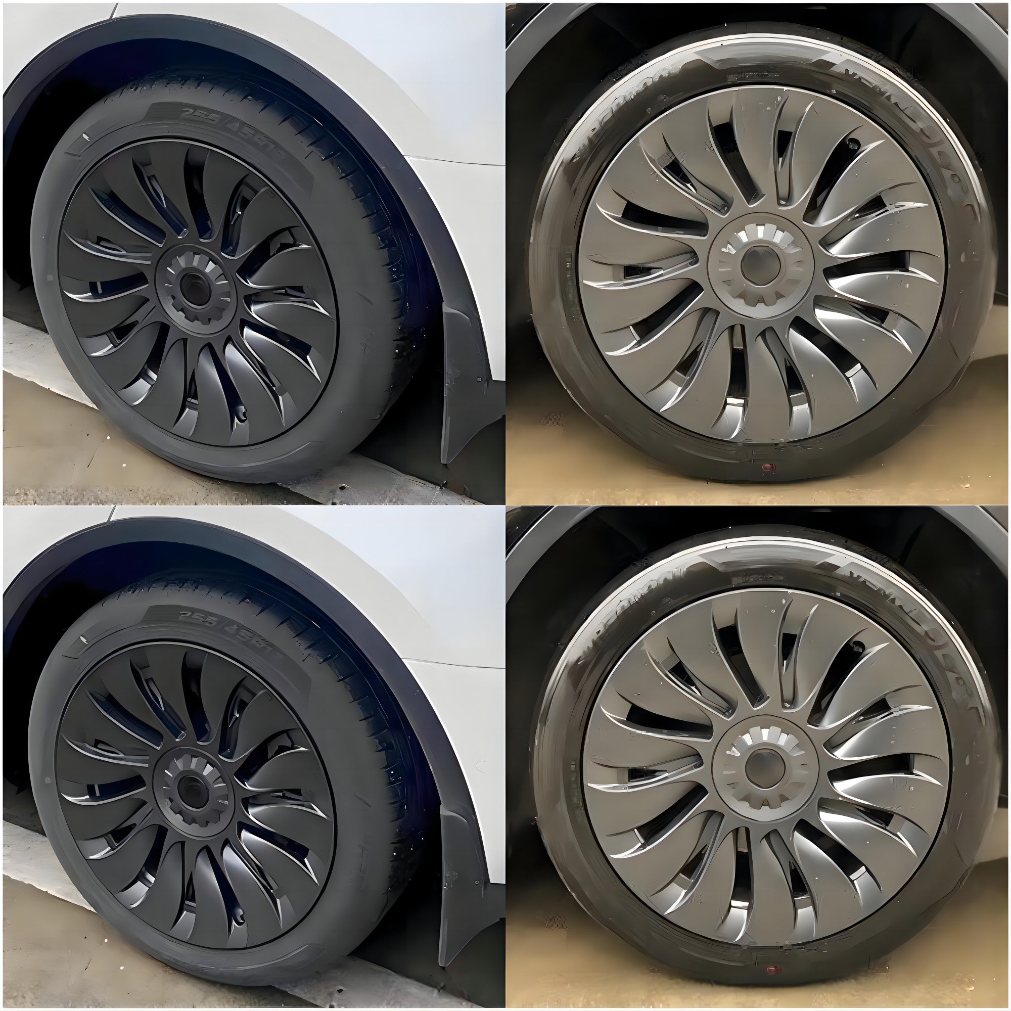 Teslula 19″ 20″ Uberturbine/Gemini Wheel Covers for Tesla Model Y