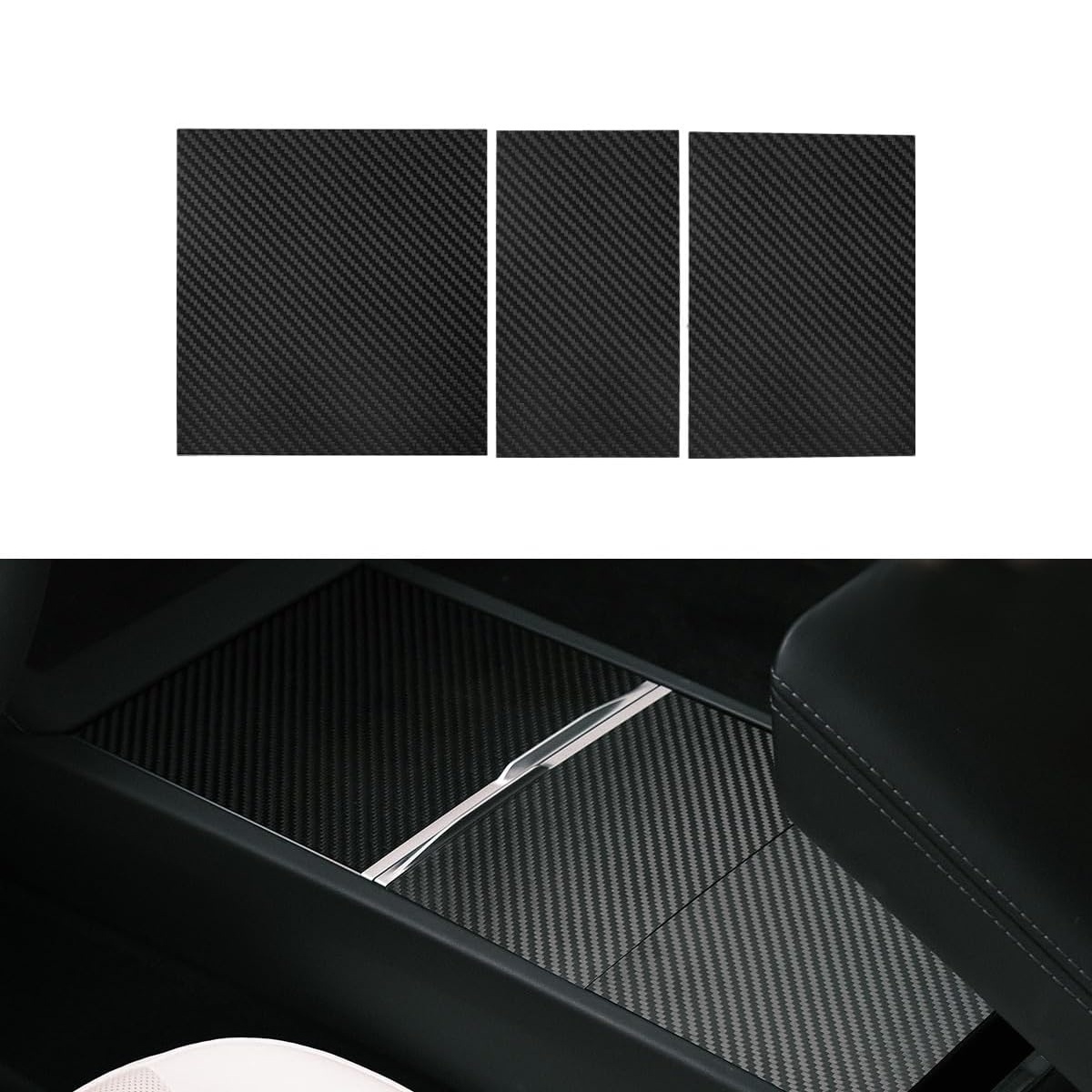 Teslula Real Carbon Console for Tesla Model 3 Highland - OEM Fit