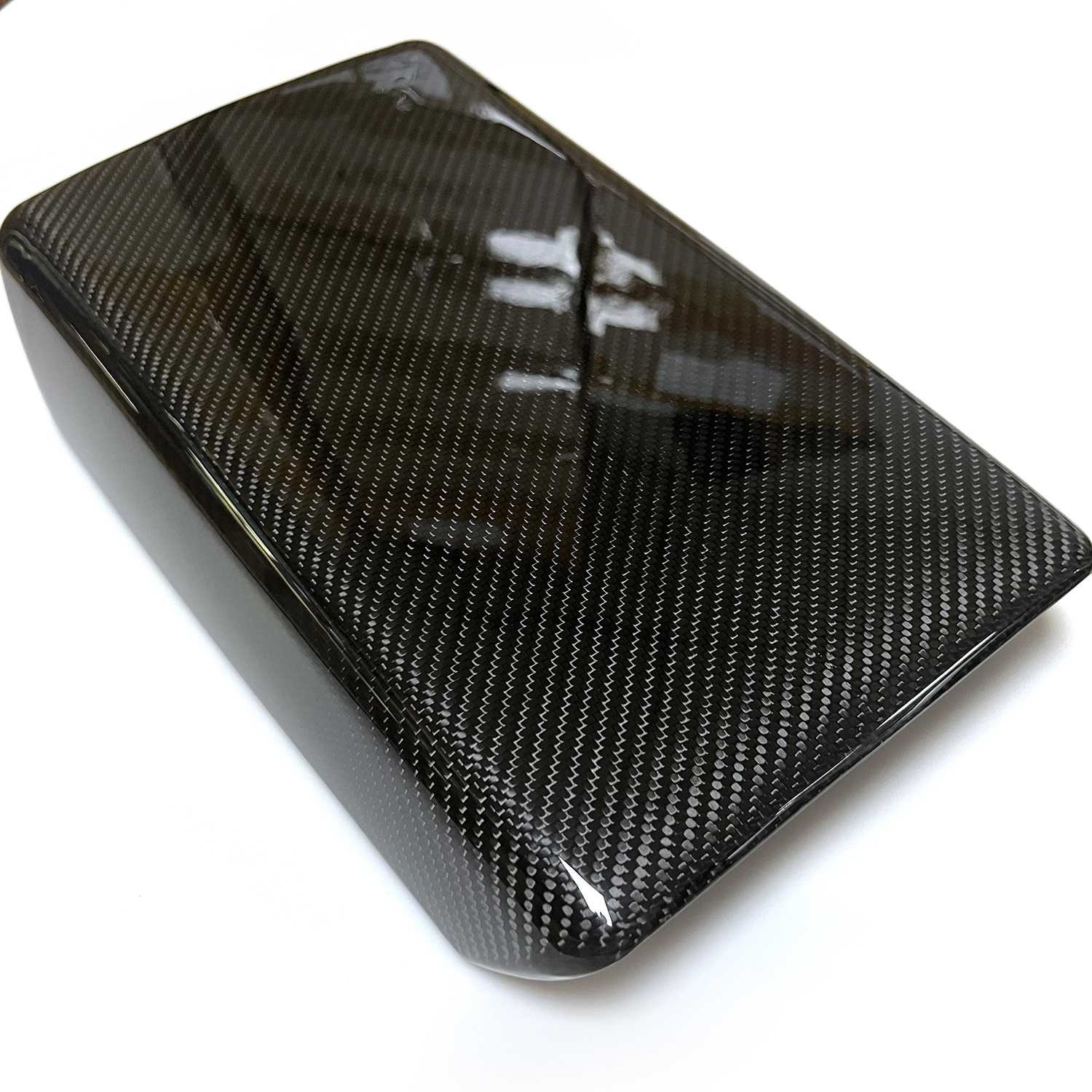 Teslula Model Y / 3 Armrest Cover - Dry Carbon Fiber Interior Mods