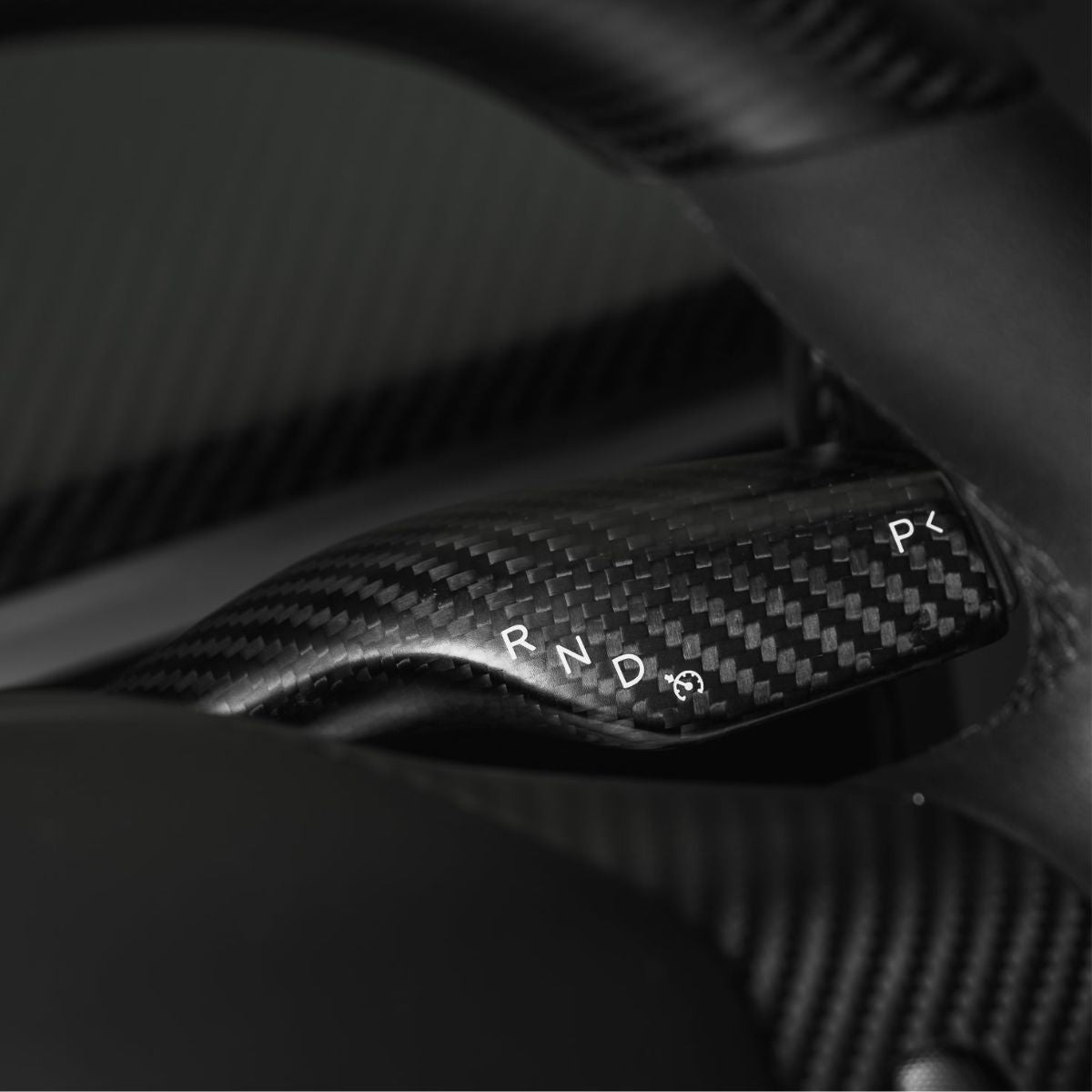 Teslula Model 3/Y Stalks Turn Signal Cover-Dry Carbon Fiber Interior Mods