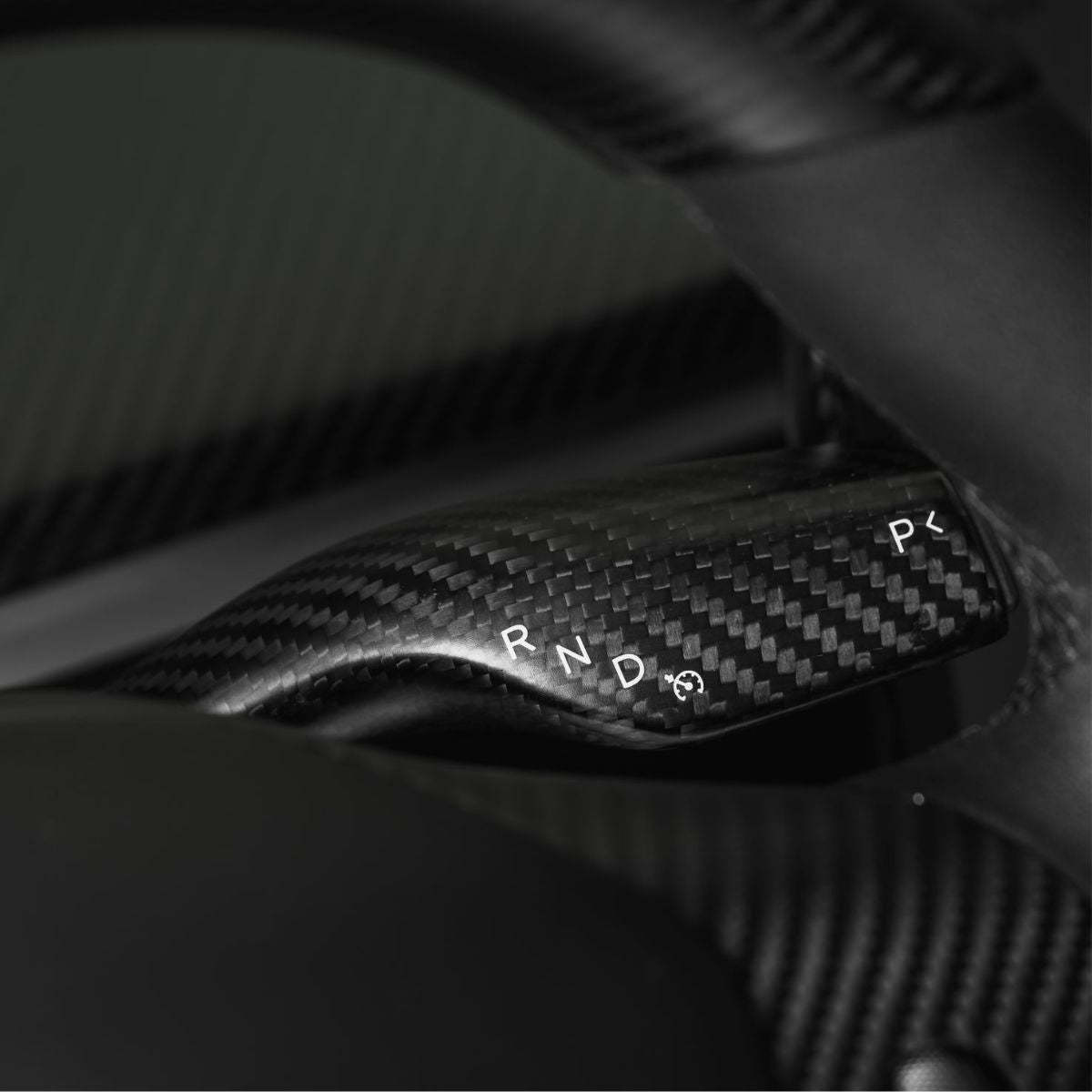 Teslula Model 3/Y Stalks Turn Signal Cover-Dry Carbon Fiber Interior Mods