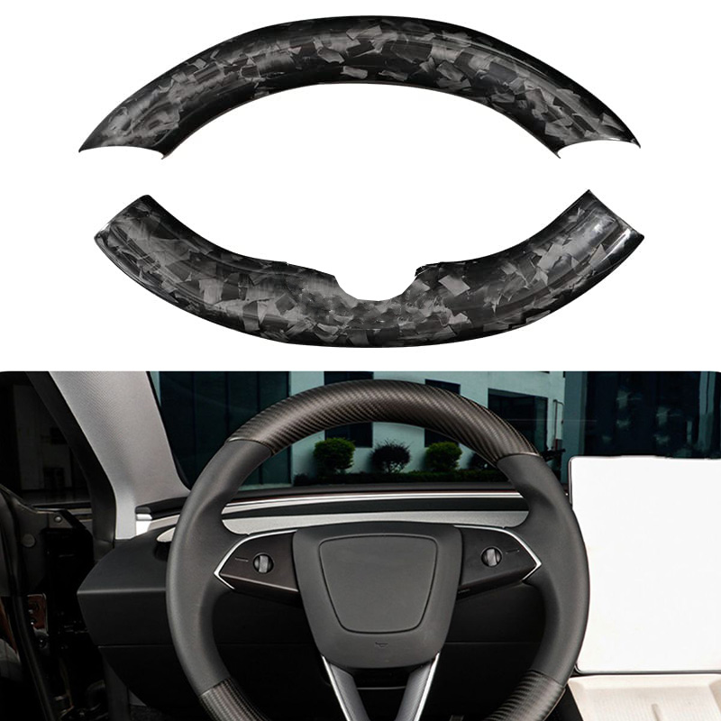 Teslula Carbon Steering Trim for Tesla Model 3 Highland 2024+