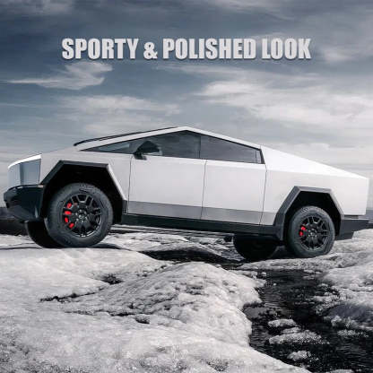 Teslula Cybertruck Brake Caliper Covers - Aerospace Red Aluminum Set