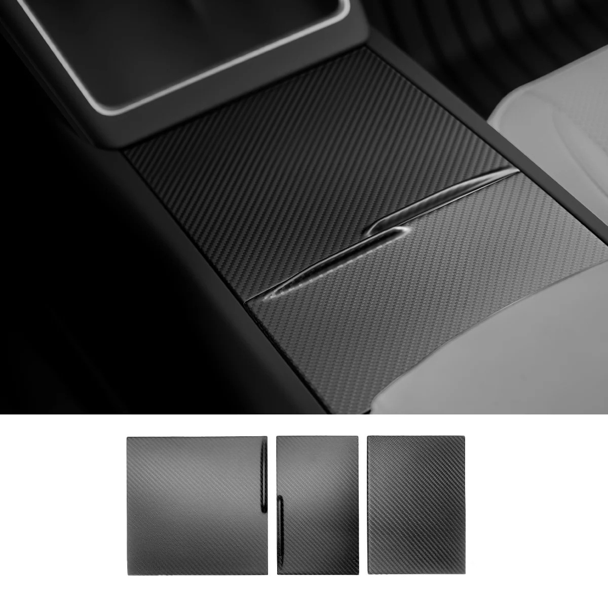 Teslula Carbon Center Panel for Model 3 Highland & Model Y Juniper