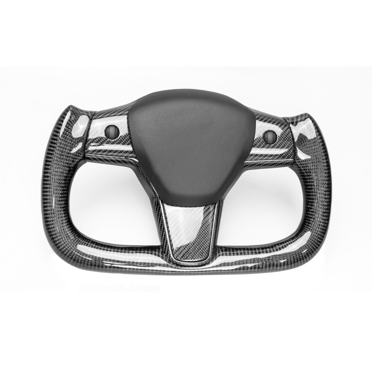 Teslula Carbon Yoke Steering Wheel for Tesla Model 3/Y - Carbon Fiber Mods