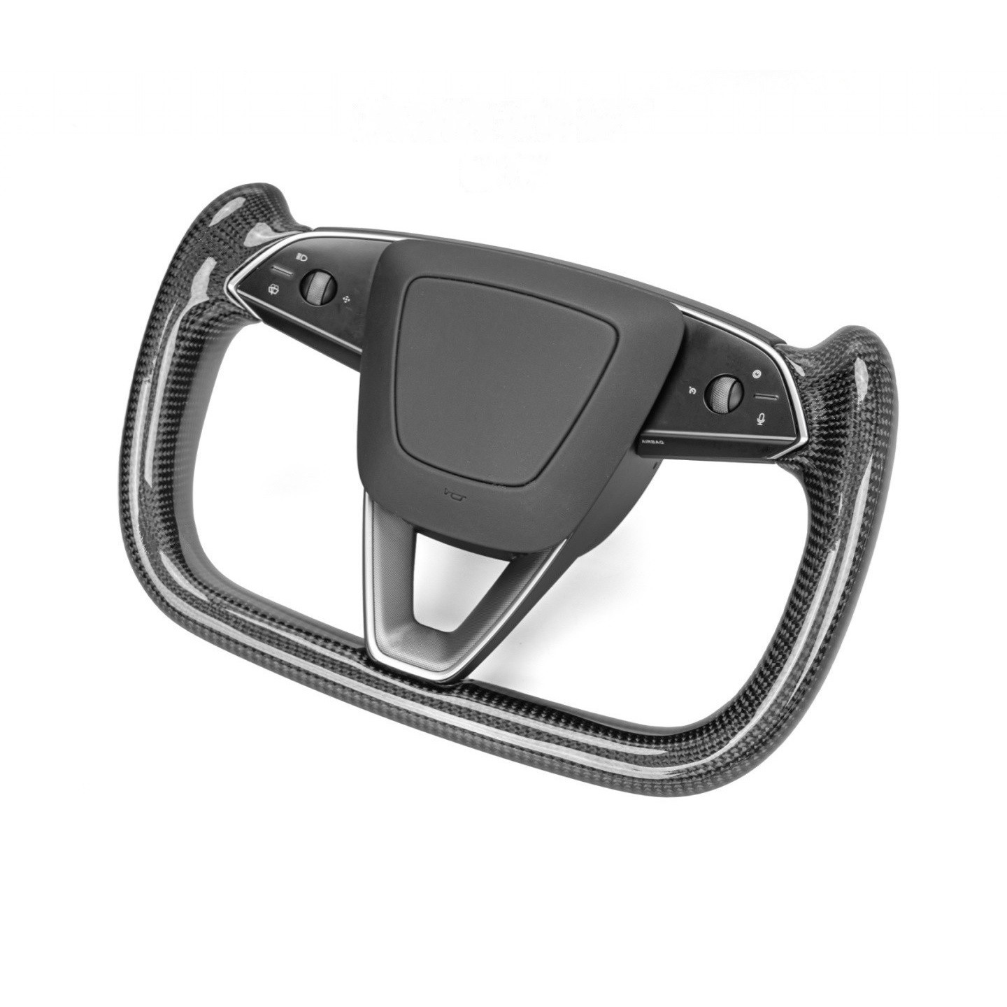 Teslula Carbon Yoke Steering Wheel for Model 3/Y - Carbon Fiber Mods