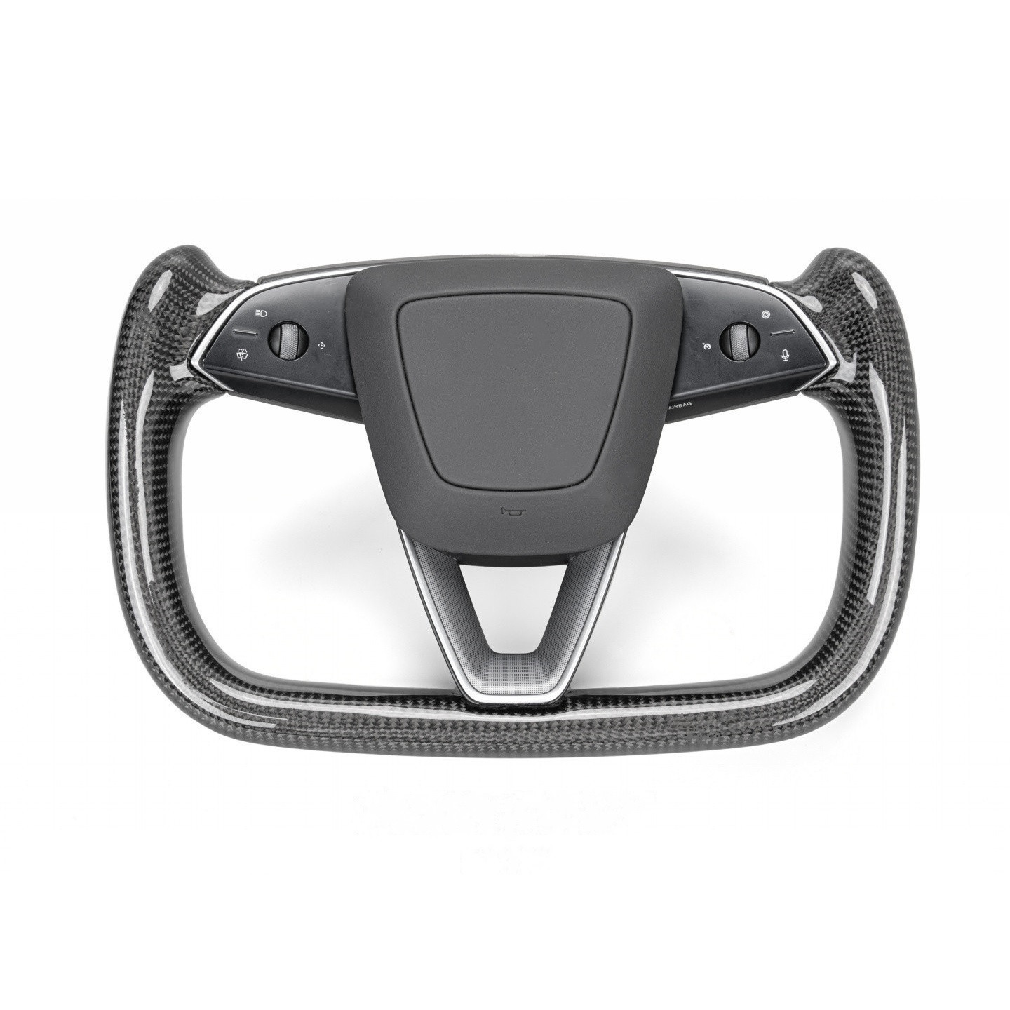 Teslula Carbon Yoke Steering Wheel for Model 3/Y - Carbon Fiber Mods