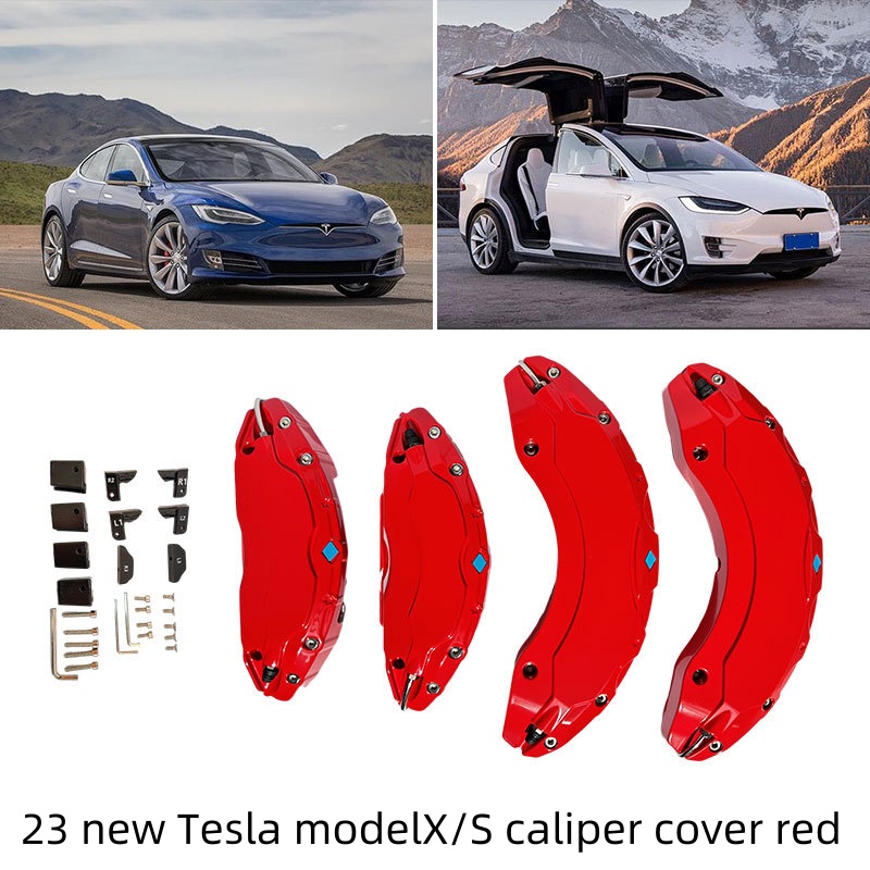 Teslula Aluminum Brake Caliper Covers for Tesla Model S/X 2018-2025