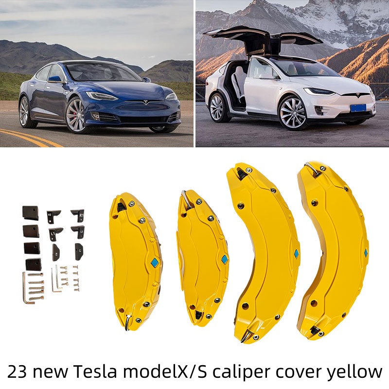 Teslula Aluminum Brake Caliper Covers for Tesla Model S/X 2018-2025
