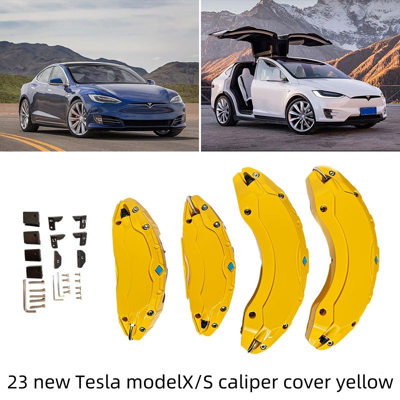 Teslula Aluminum Brake Caliper Covers for Tesla Model S/X 2018-2025