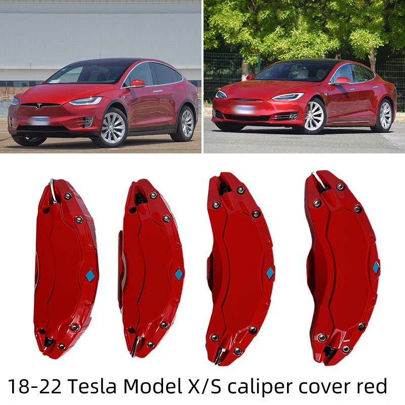 Teslula Aluminum Brake Caliper Covers for Tesla Model S/X 2018-2025