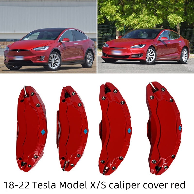 Teslula Aluminum Brake Caliper Covers for Tesla Model S/X 2018-2025
