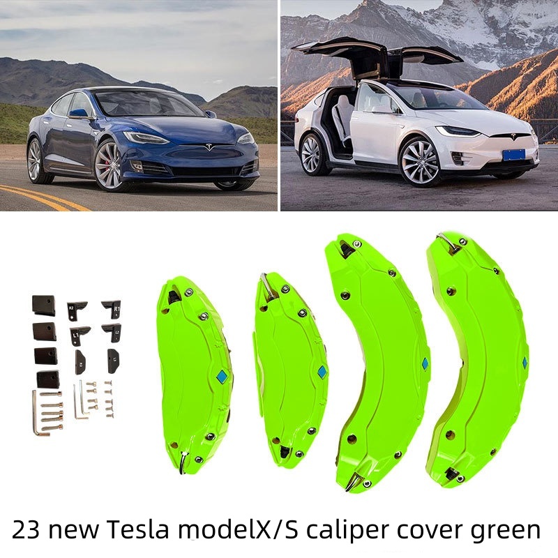 Teslula Aluminum Brake Caliper Covers for Tesla Model S/X 2018-2025