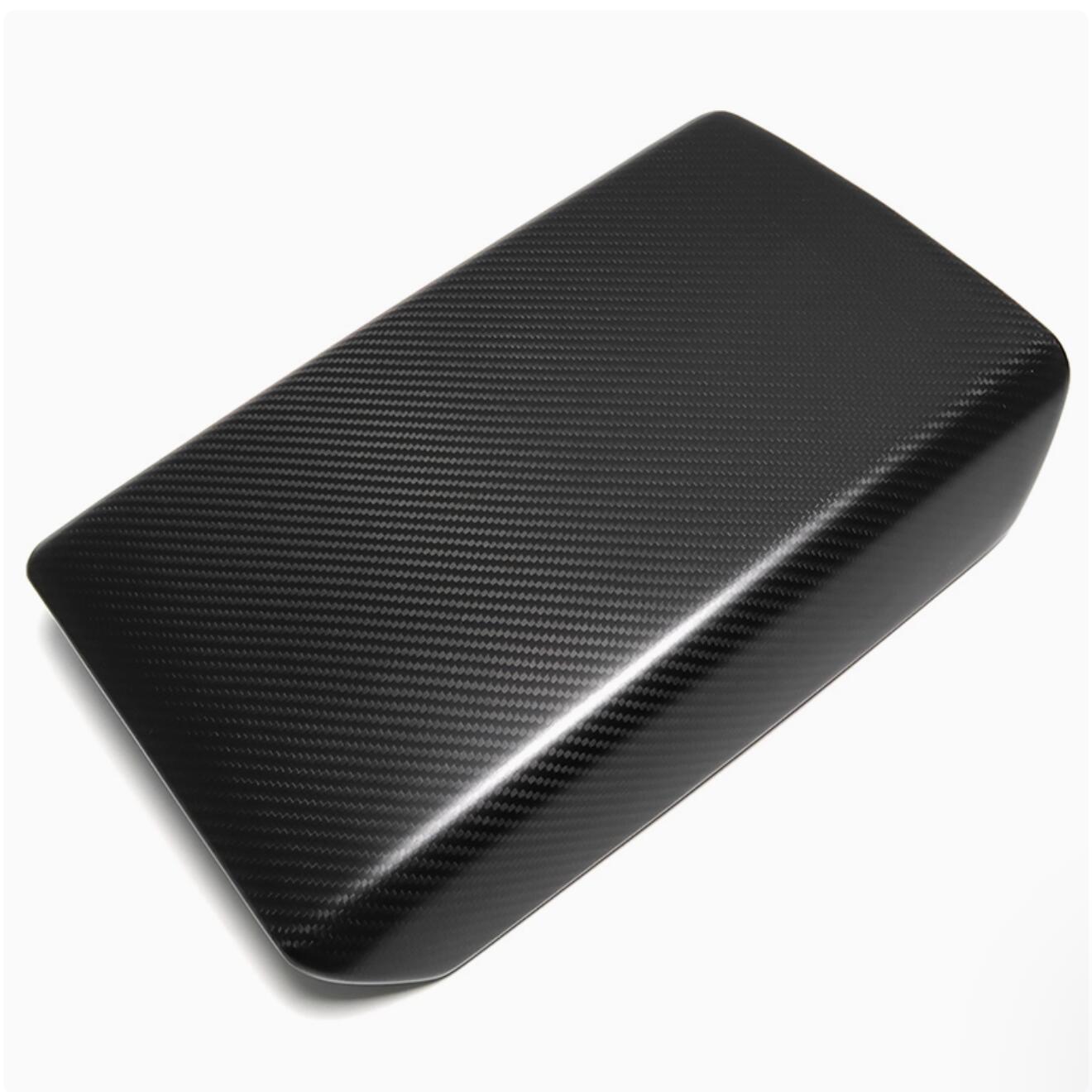 Teslula Model Y / 3 Armrest Cover - Dry Carbon Fiber Interior Mods