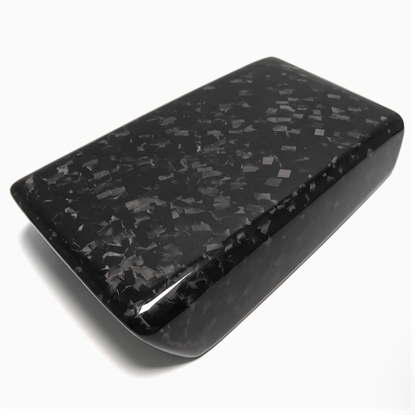 Teslula Model Y / 3 Armrest Cover - Dry Carbon Fiber Interior Mods