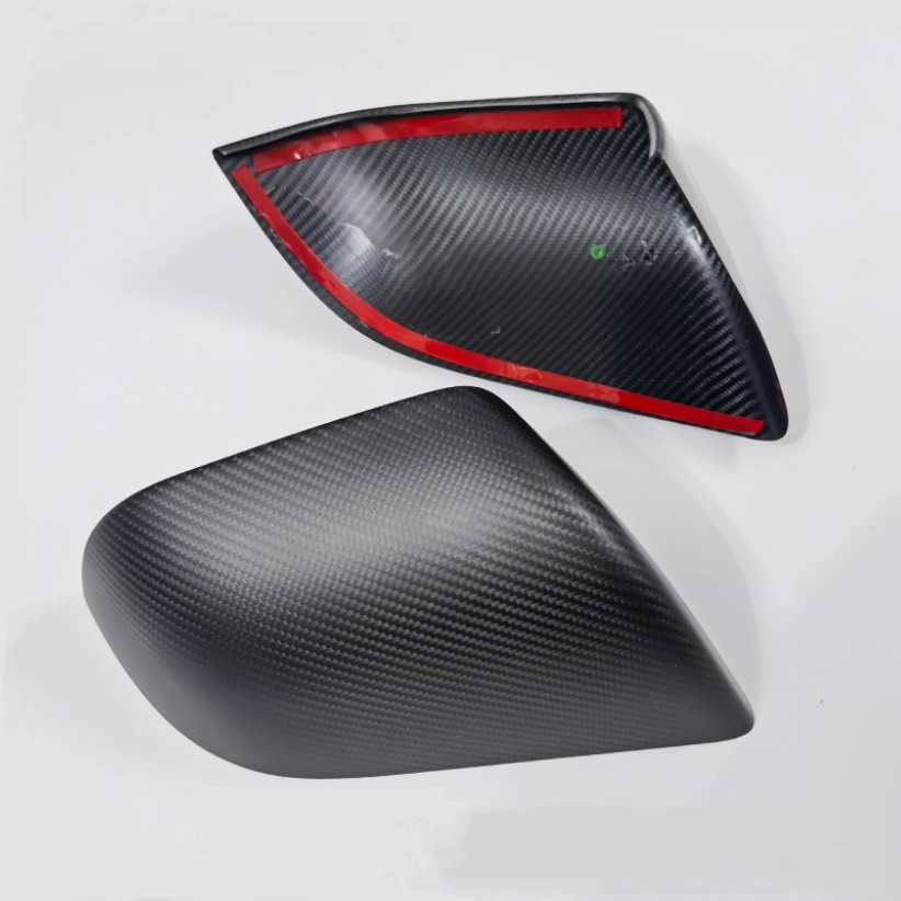 Teslula Carbon Mirror Caps for Tesla Model 3/Y - Carbon Fiber Exterior Mods