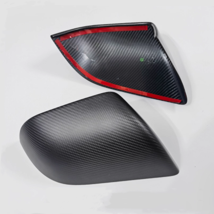 Teslula Carbon Mirror Caps for Tesla Model 3/Y - Carbon Fiber Exterior Mods
