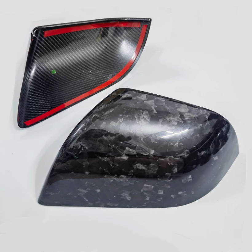 Teslula Carbon Mirror Caps for Tesla Model 3/Y - Carbon Fiber Exterior Mods
