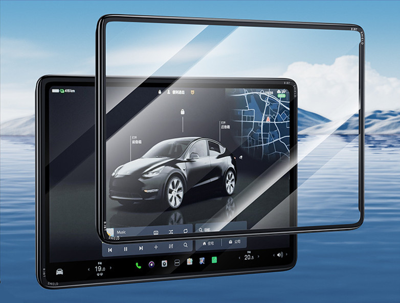 Teslula 2-in-1 Screen Protector for Tesla Model 3/Y - Anti-Glass & Ant