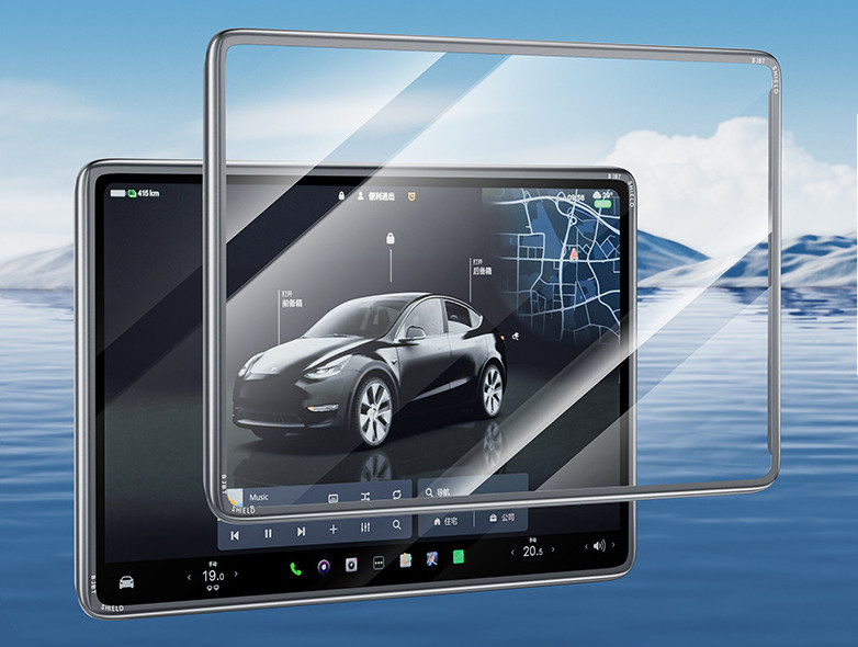 Teslula 2-in-1 Screen Protector for Tesla Model 3/Y - Anti-Glass & Ant