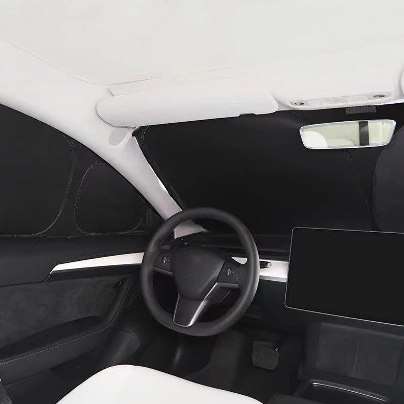 Teslula 8-Piece Sun Shade Set for Tesla Model Y-Full Coverage Privacy
