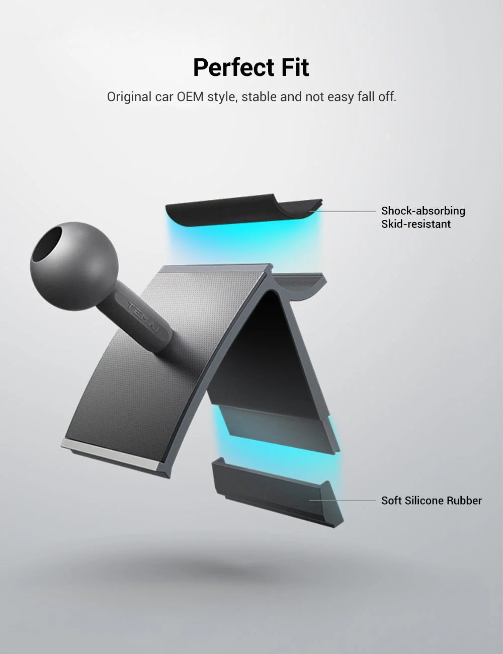 Teslula | Wireless Charging Phone Holder Mount for Tesla Model 3 Model Y