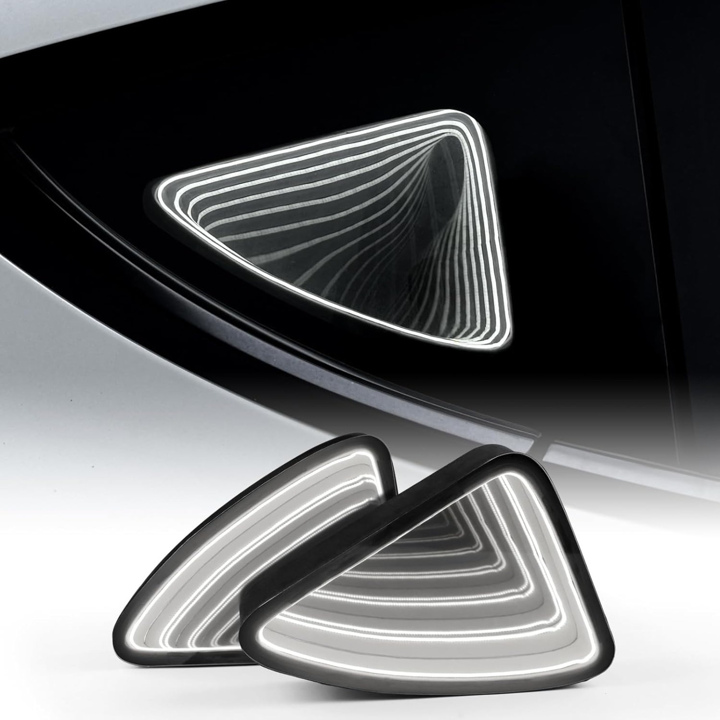 Teslula | Triangle Window Ambient Light for Tesla Model Y & New Model 3