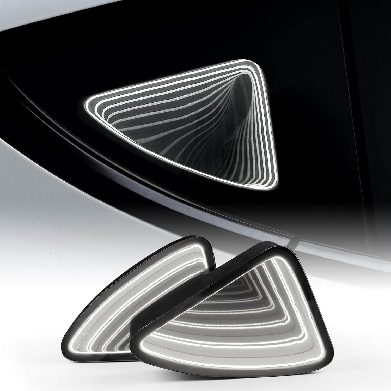 Teslula | Triangle Window Ambient Light for Tesla Model Y & New Model 3