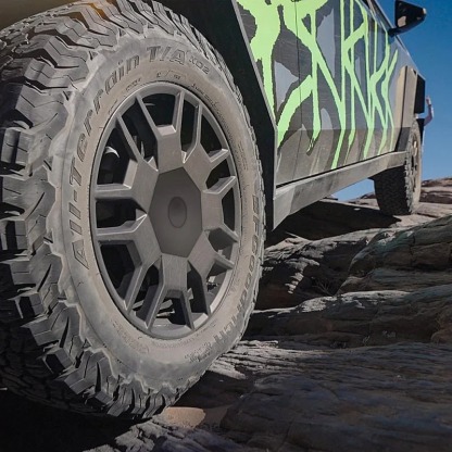 Teslula Center Hub Caps for 20" Cyber Wheels for Cybertruck